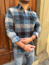Carica l'immagine nel visualizzatore di Gallery, Camicia Boscaiolo di Petrol blu