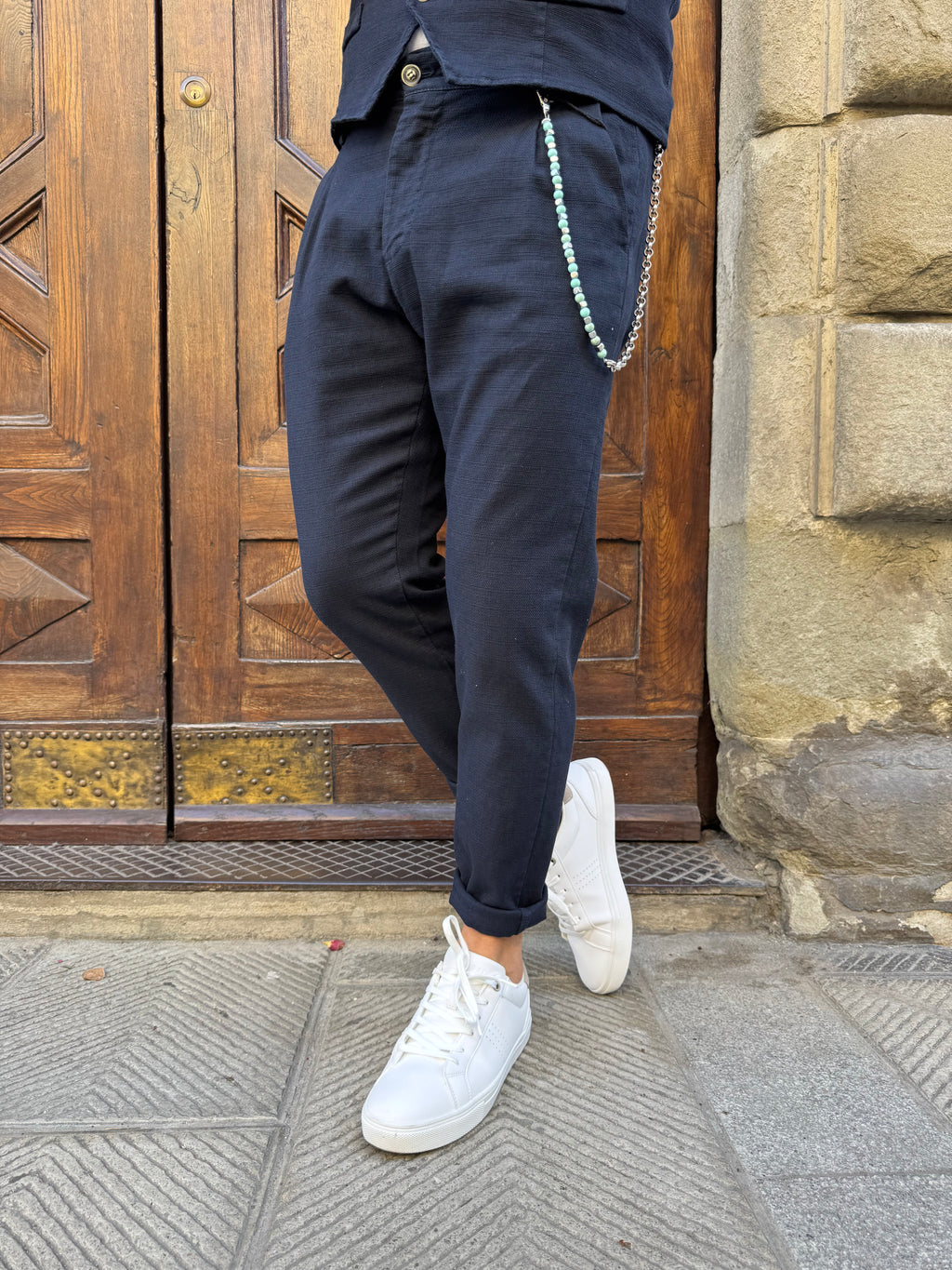 Pantalone completo Paul blu navy