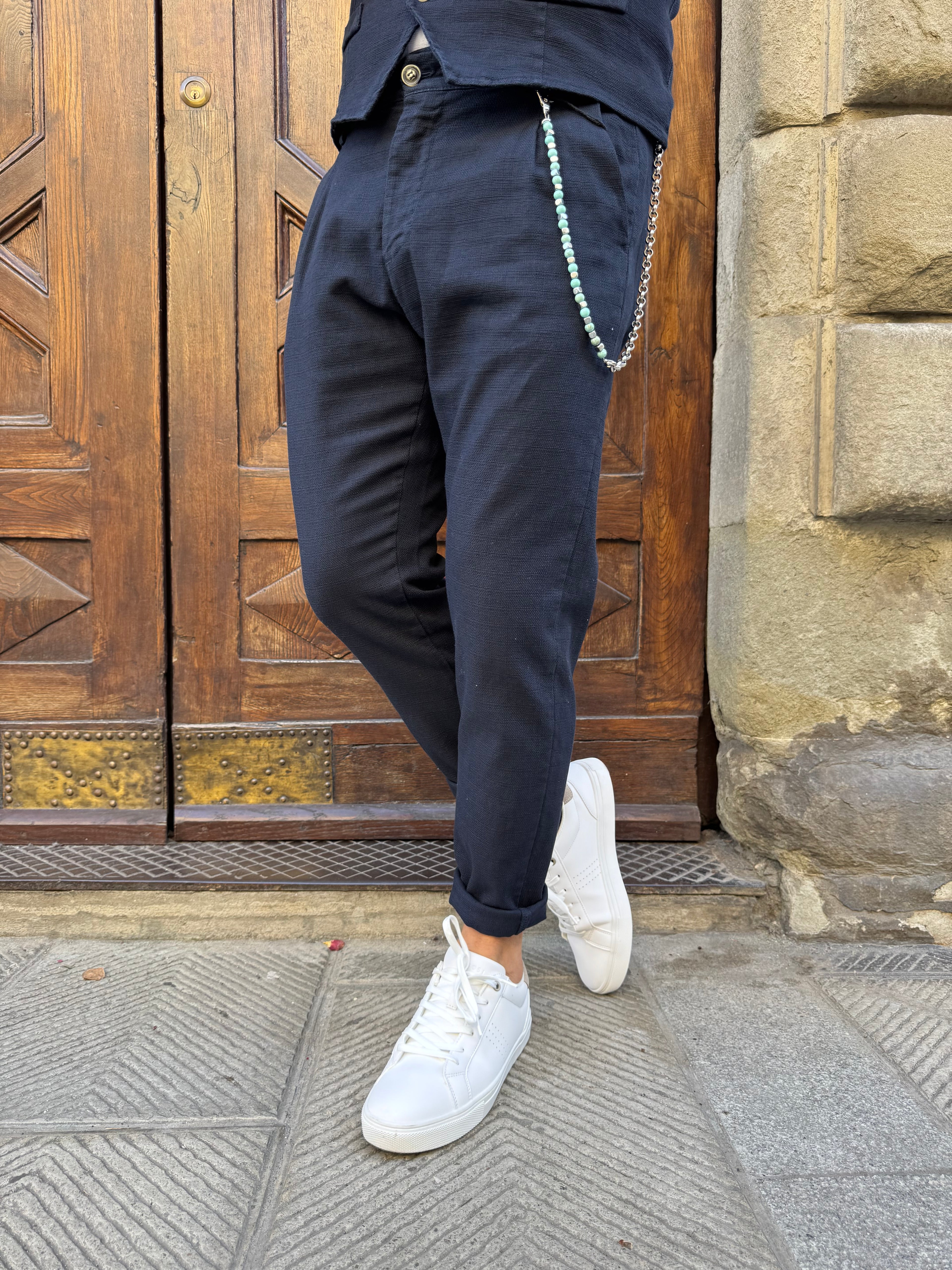 Pantalone completo Paul blu navy