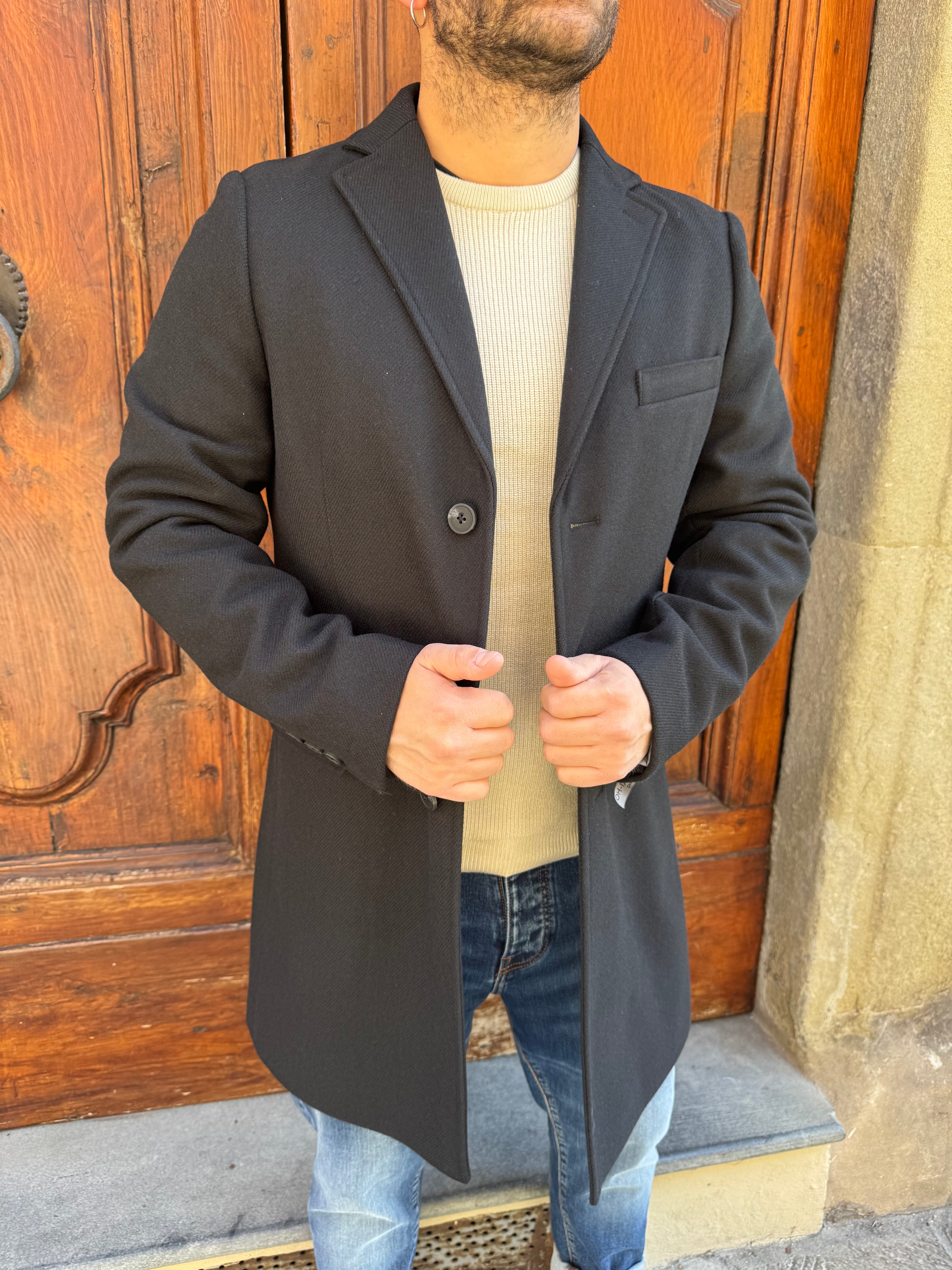 Cappotto Dandy di Hamaki-Ho nero