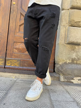 Carica l&#39;immagine nel visualizzatore di Gallery, Pantalone Bulldenim di Myden nero
