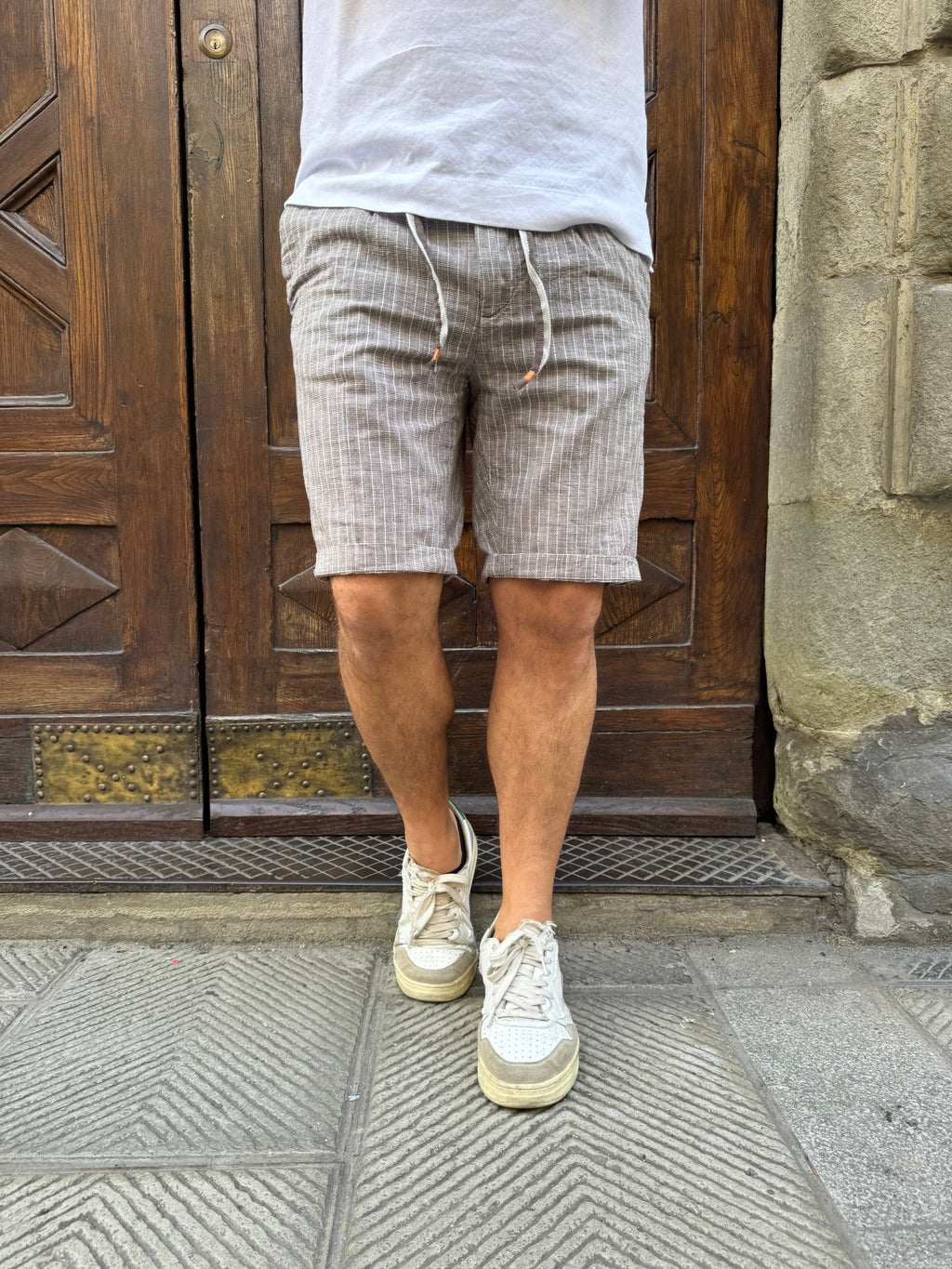 Bermuda Portofino di Yes Zee in lino