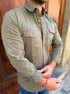 Camicia Texas di Tréz verde