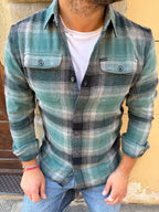 Camicia Quadro 02 di Petrol Ind. verde