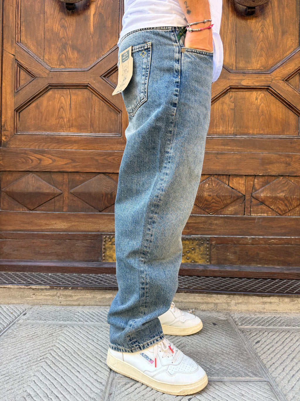 Jeans Teide di Pont loose fit intermedio
