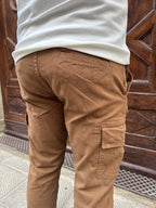 Pantalone cargo di Tréz tabacco