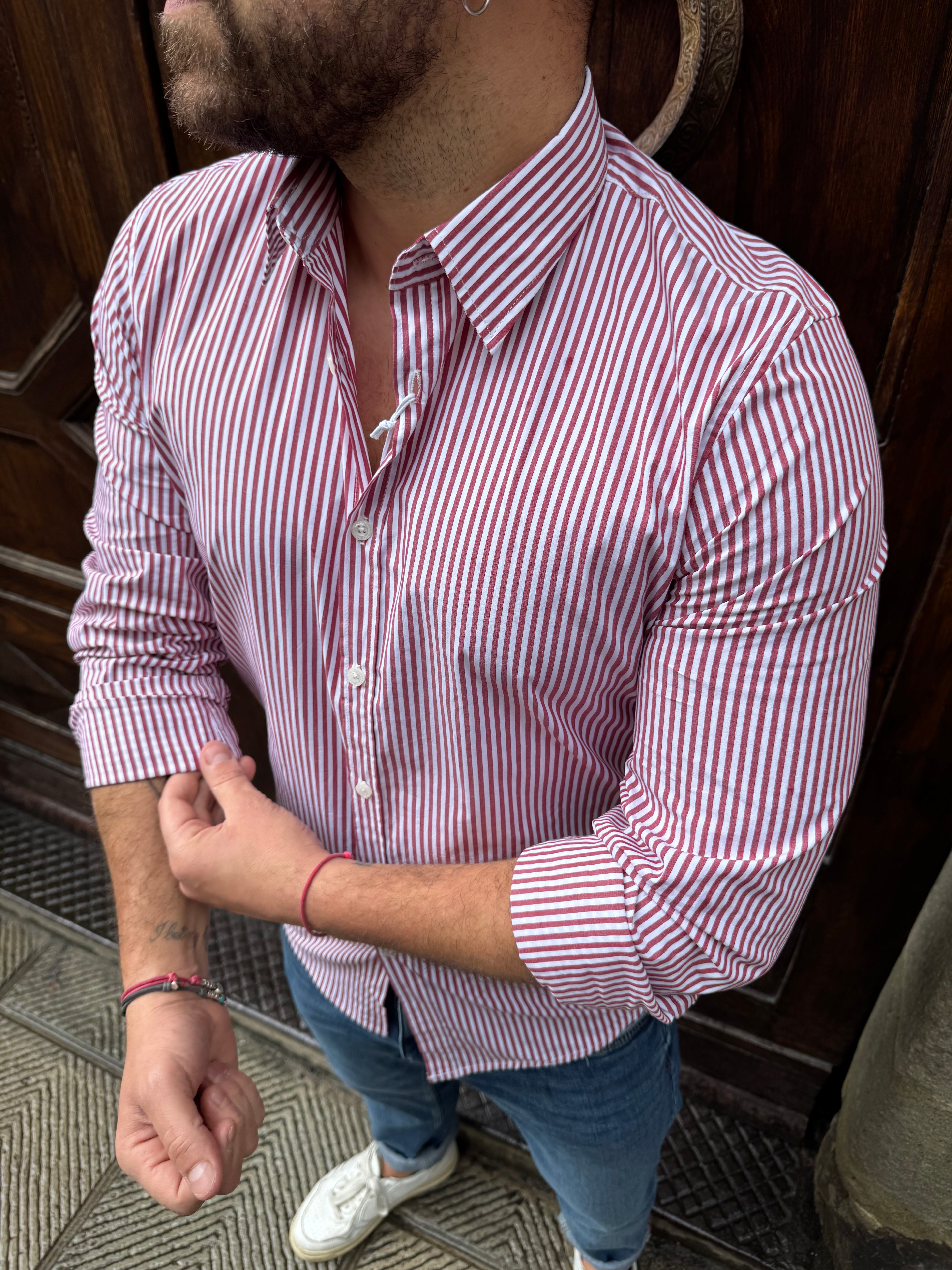 Camicia Portofino di Hamaki-Ho rossa