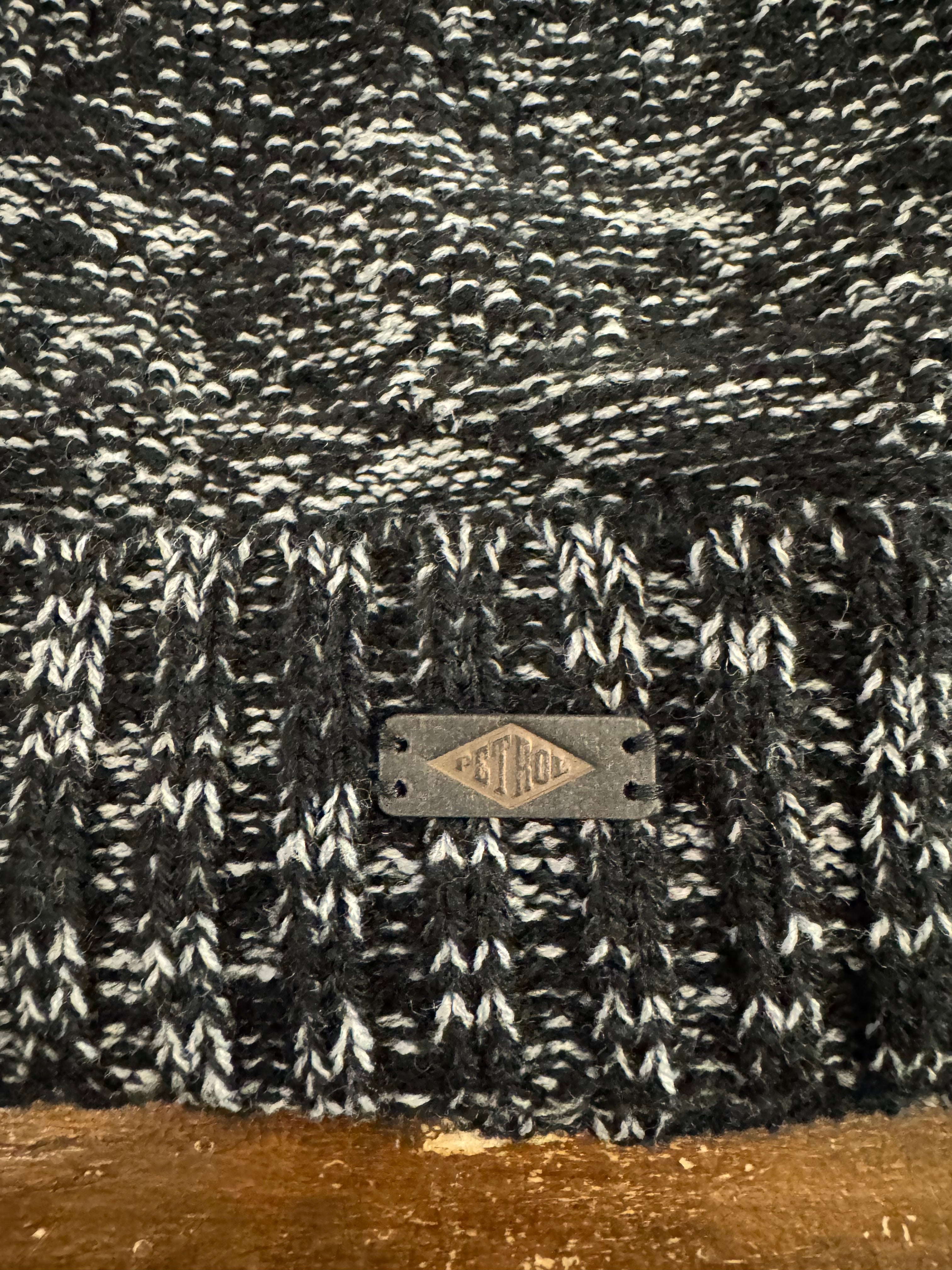 Cappellino Petrol nero mélange