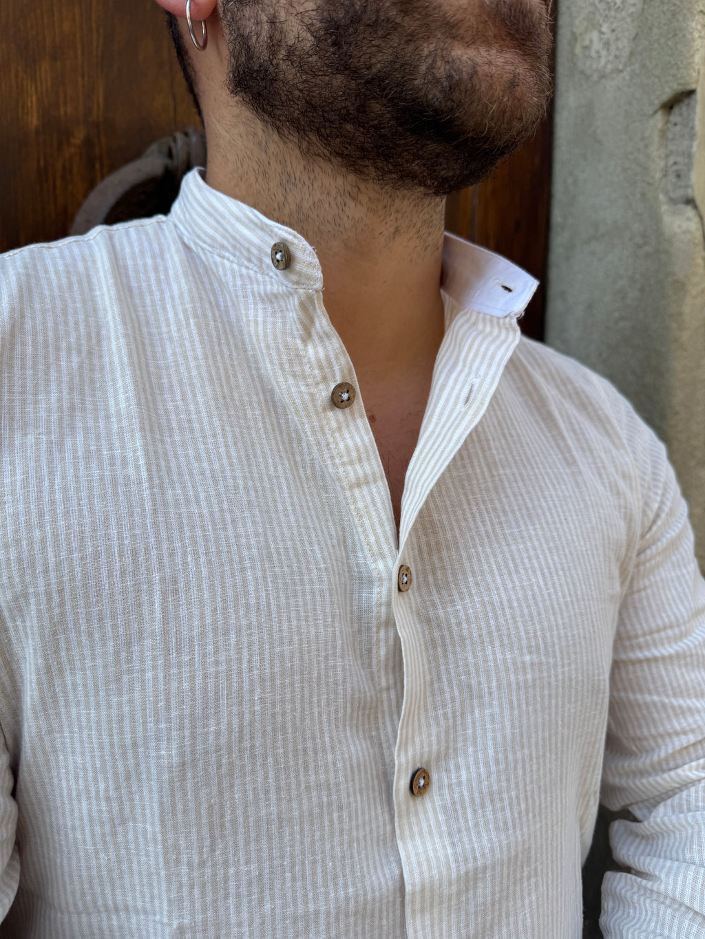 Camicia Versilia di Hamaki-Ho beige
