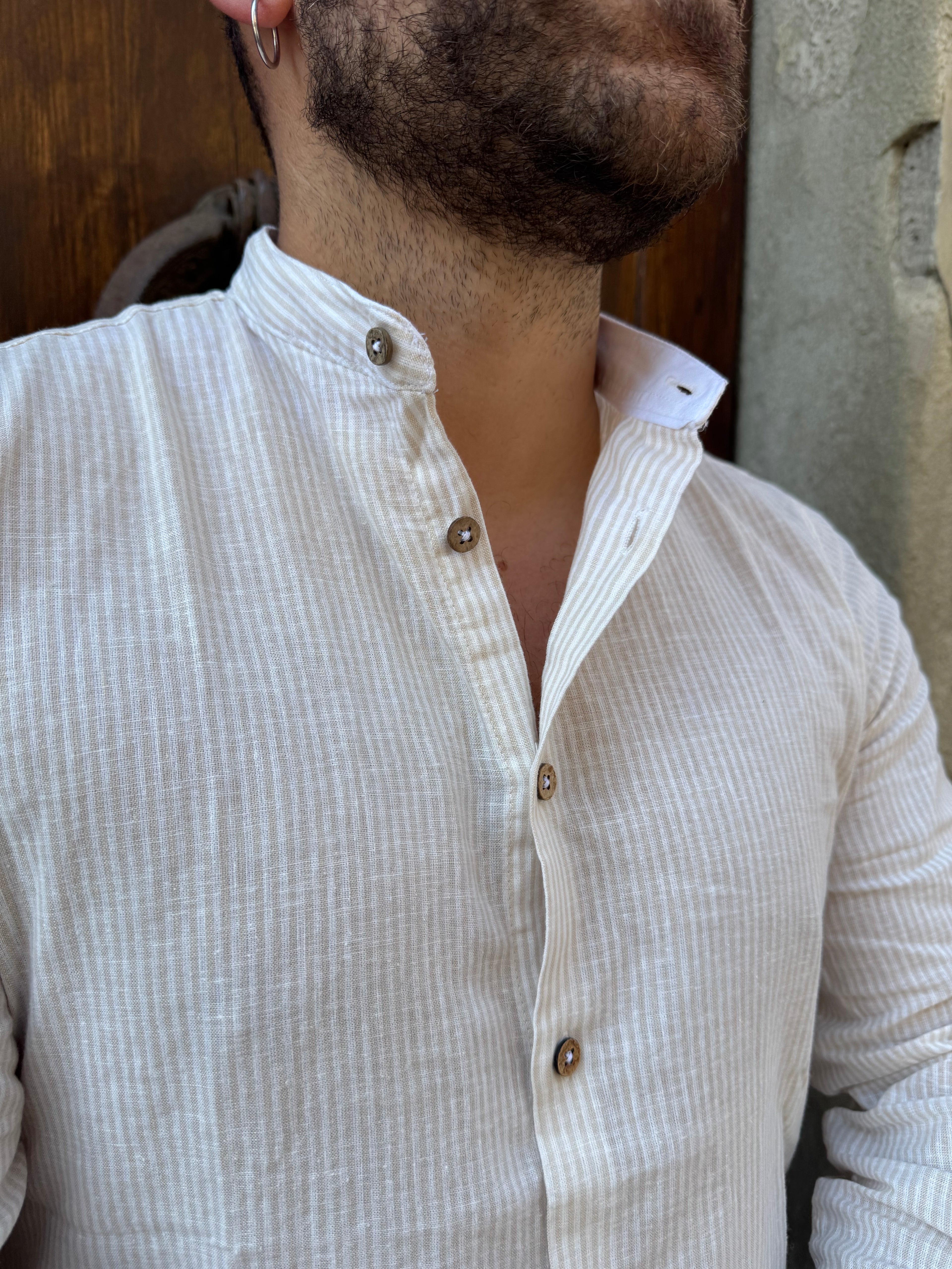 Camicia Versilia di Hamaki-Ho beige
