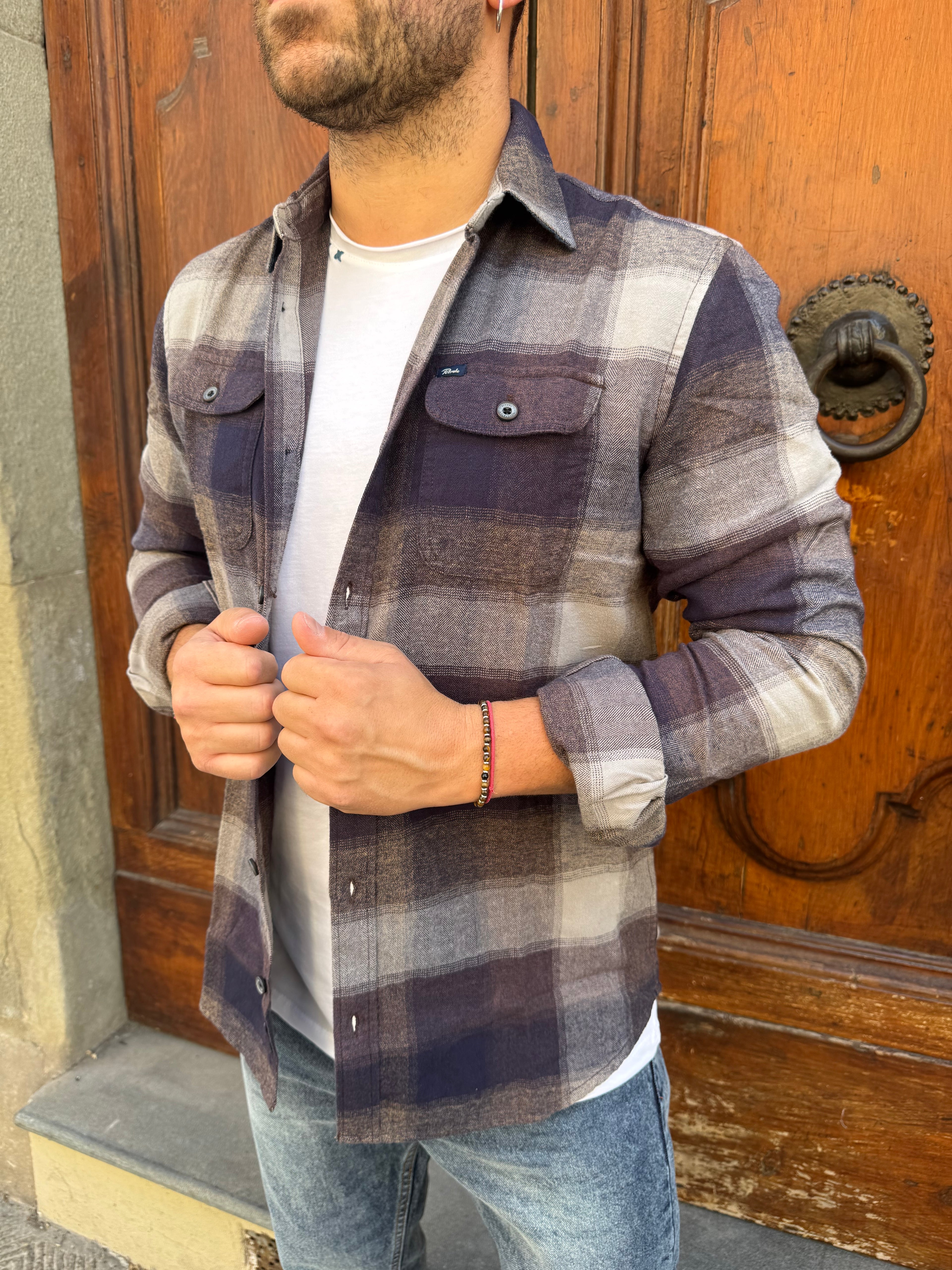 Camicia Boscaiolo di Petrol moro