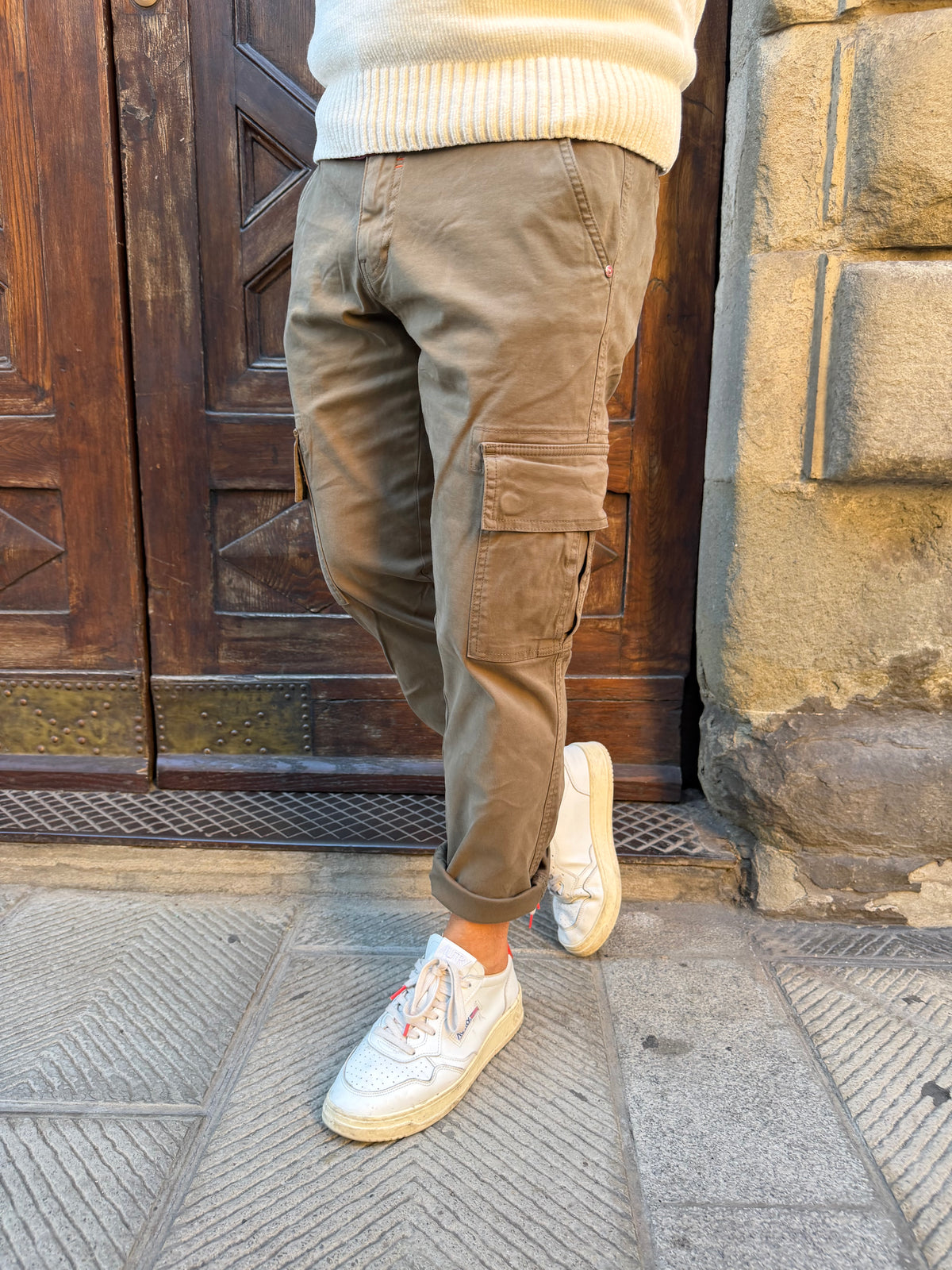 Pantalone Cargo di Trez verde militare