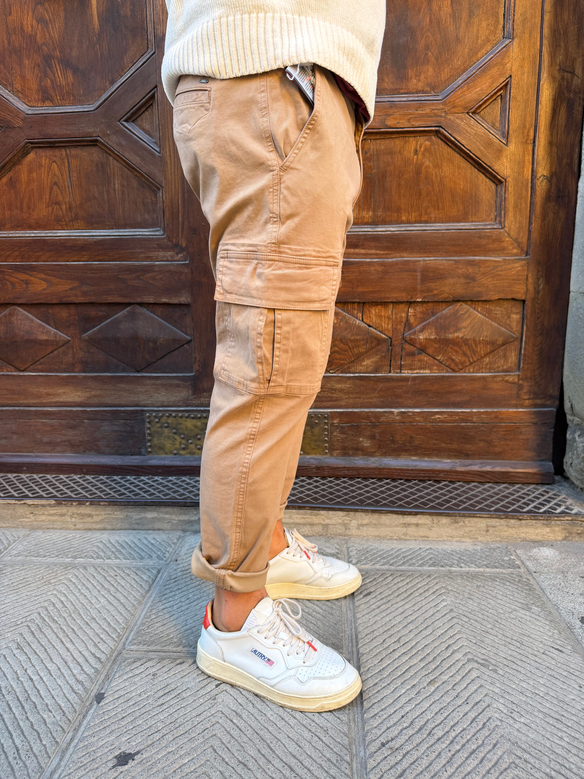 Pantalone cargo di Tréz beige