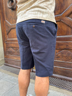 Bermuda Paul blu di Yes Zee in lino