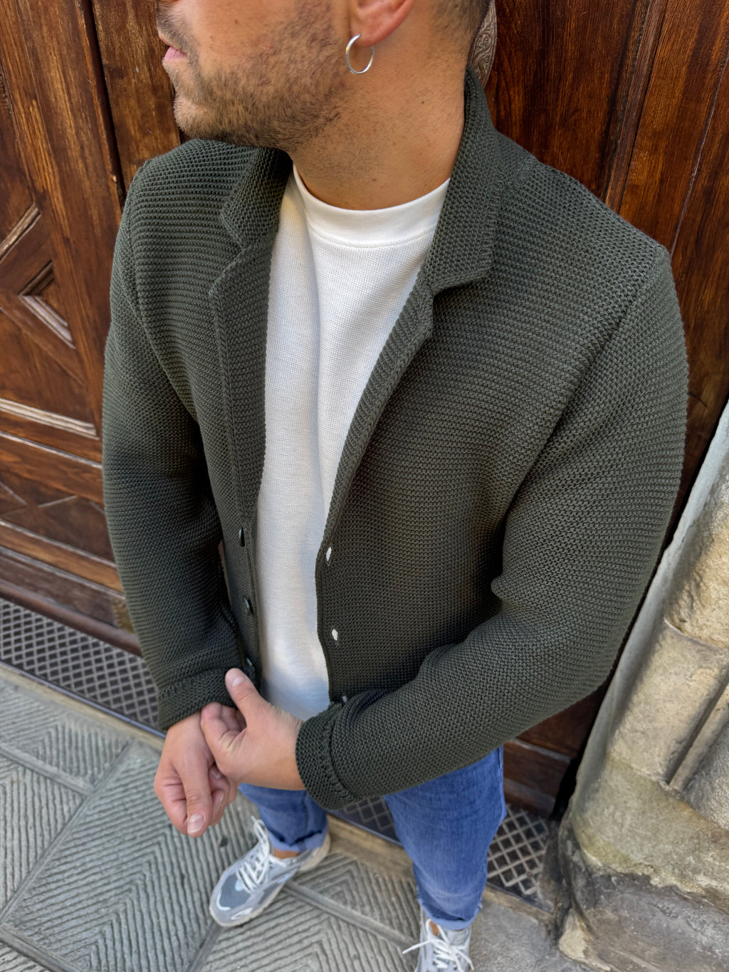 Cardigan Lucio di 3.9 verde