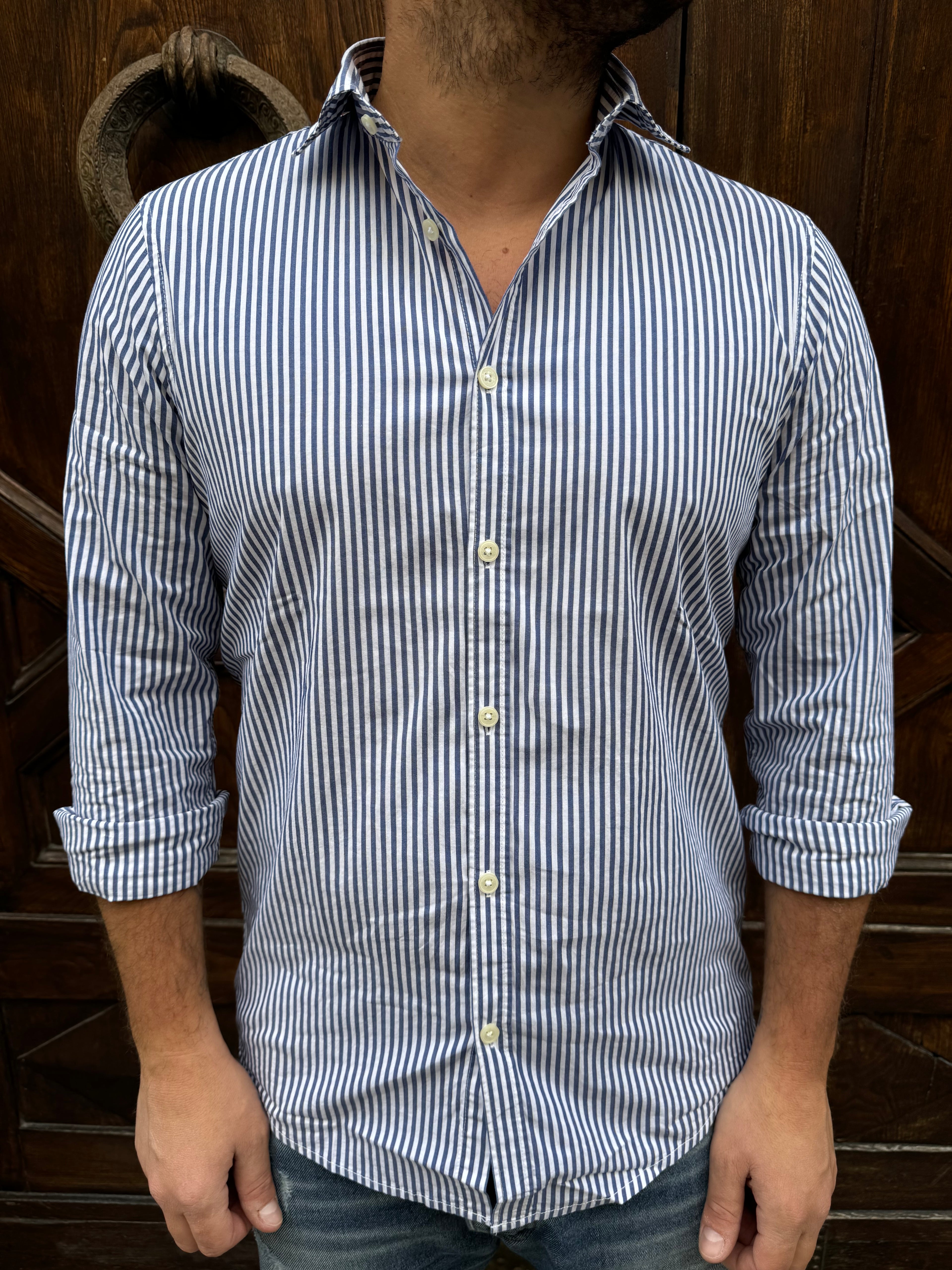 Camicia Portofino di Hamaki-Ho blu