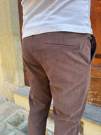 Pantalaccio Faz in velluto cioccolato
