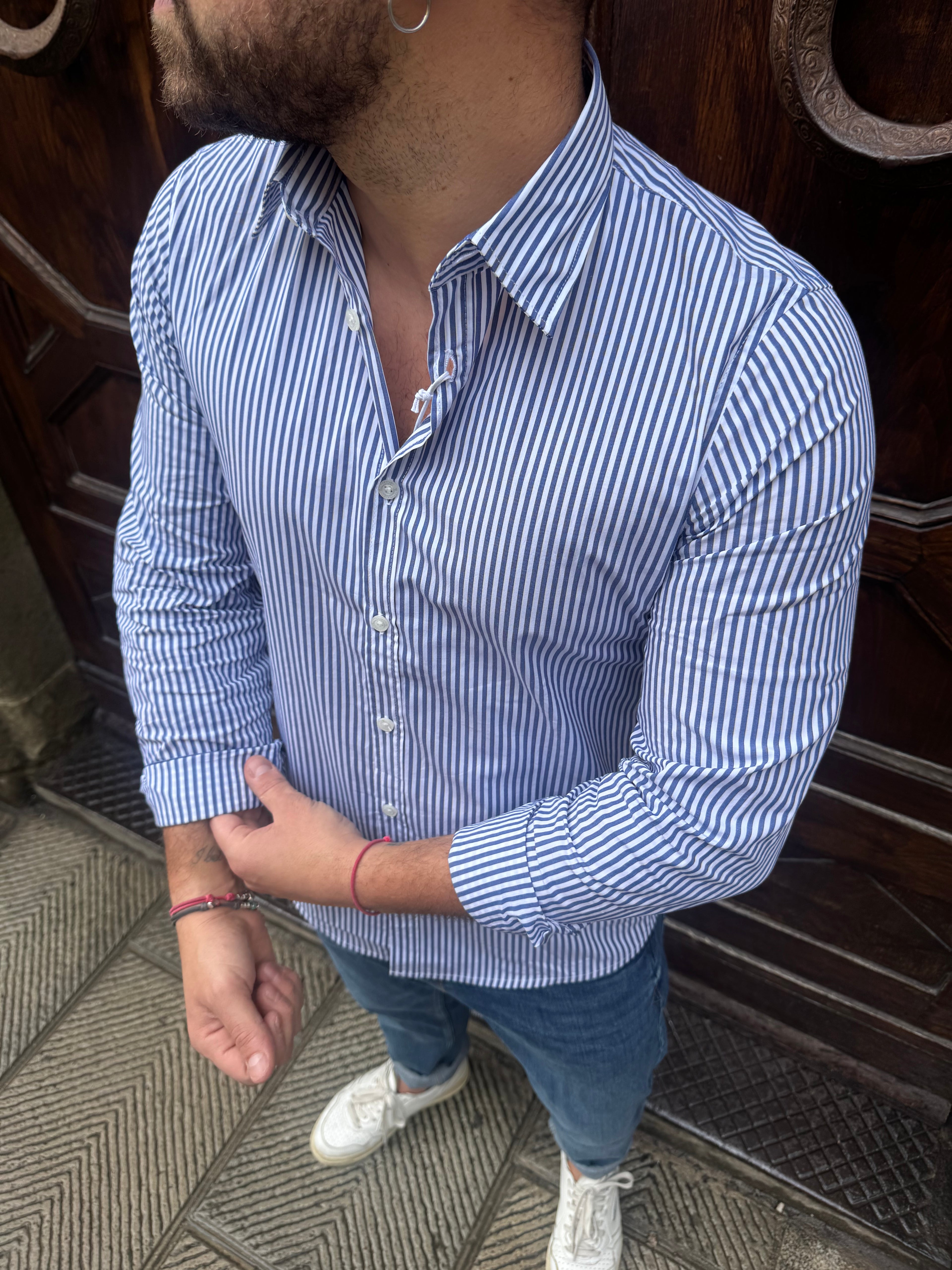 Camicia Portofino di Hamaki-Ho blu