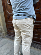 Pantalone Cargo di Telamira panna