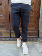 Chinos di Hamaki-Ho in piquet blu navy
