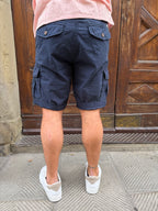 Bermuda cargo di Petrol blu navy