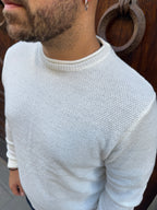 Maglioncino Carlos panna di Telamira