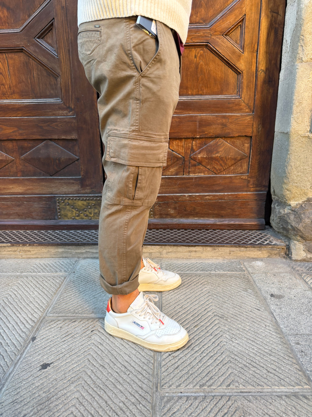 Pantalone Cargo di Trez verde militare
