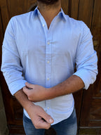 Camicia Charles di Button’s azzurra