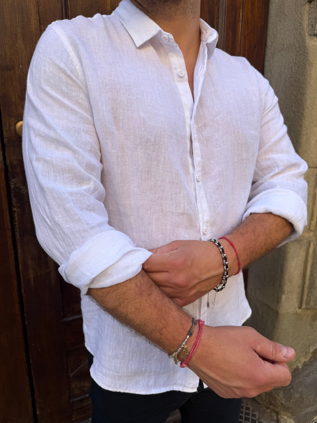 Camicia Purolino di 3.9 bianca