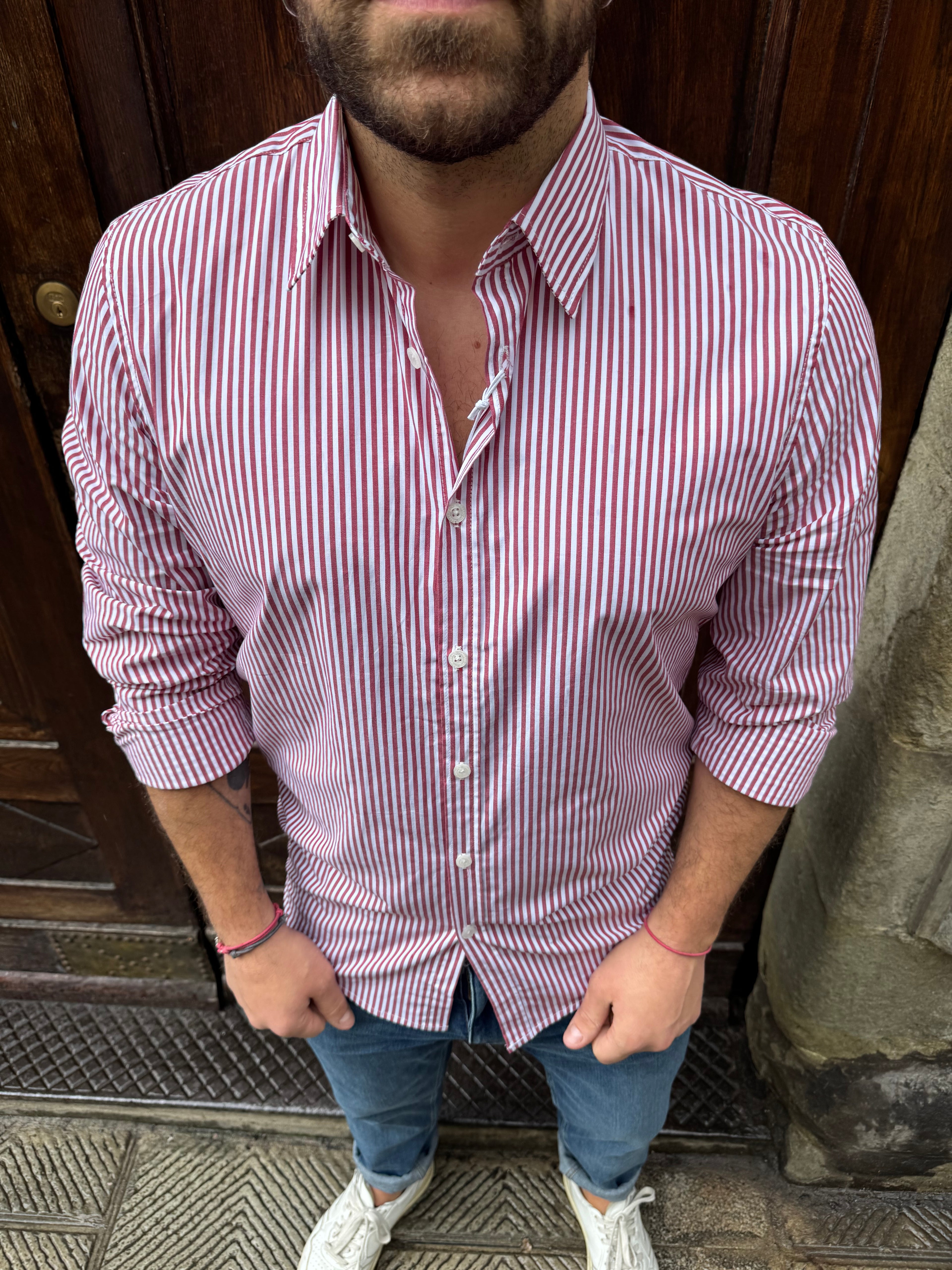 Camicia Portofino di Hamaki-Ho rossa