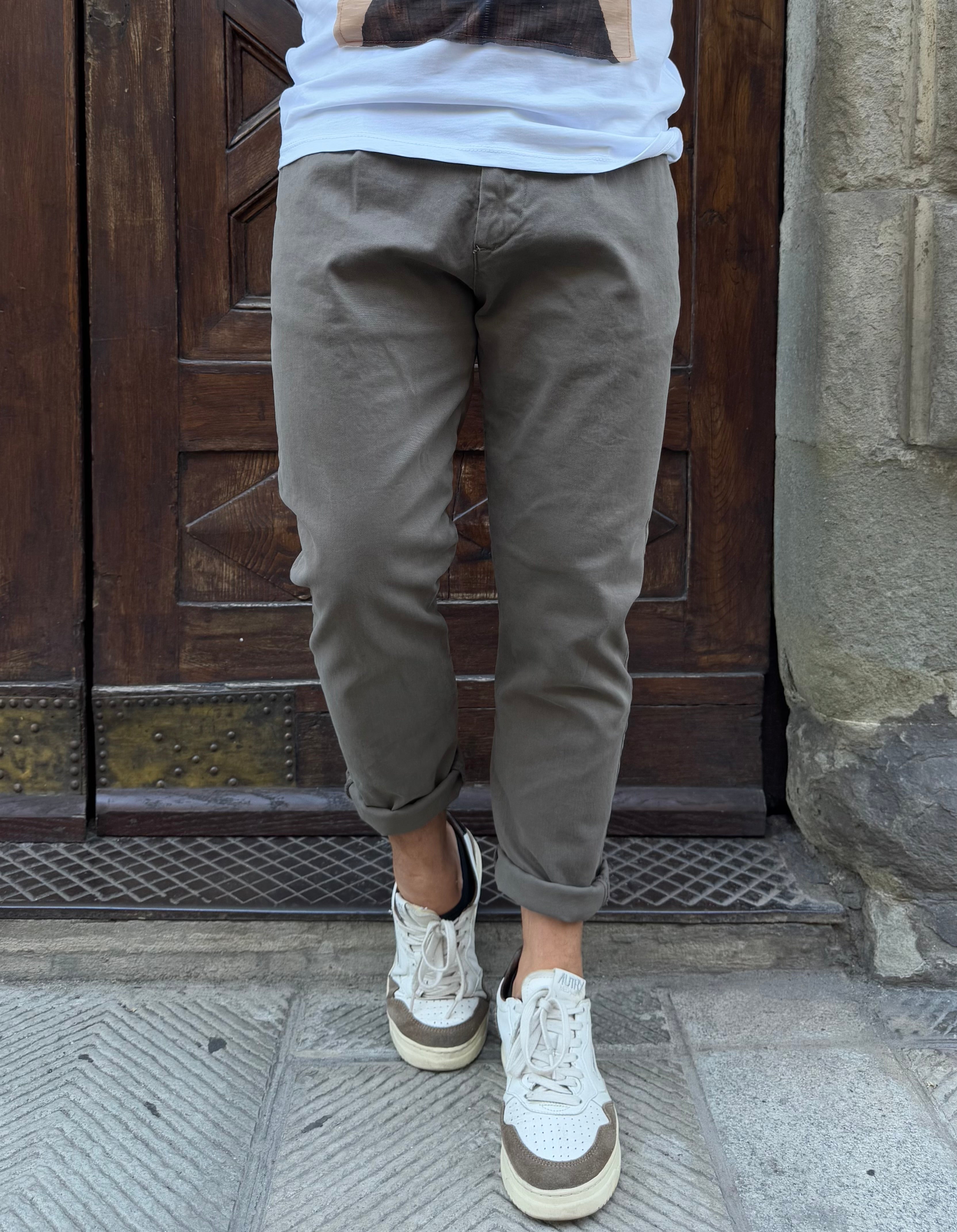 Pantalone Mike di 3.9 fango