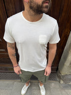 T-Shirt Taschino di Tréz bianca
