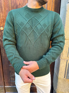 Maglioncino Rombo di Telamira verde