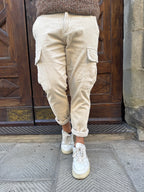 Pantalone cargo Rocciatore di Telamira panna