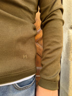 Maglioncino Sasha di Hamaki-Ho verde kaki