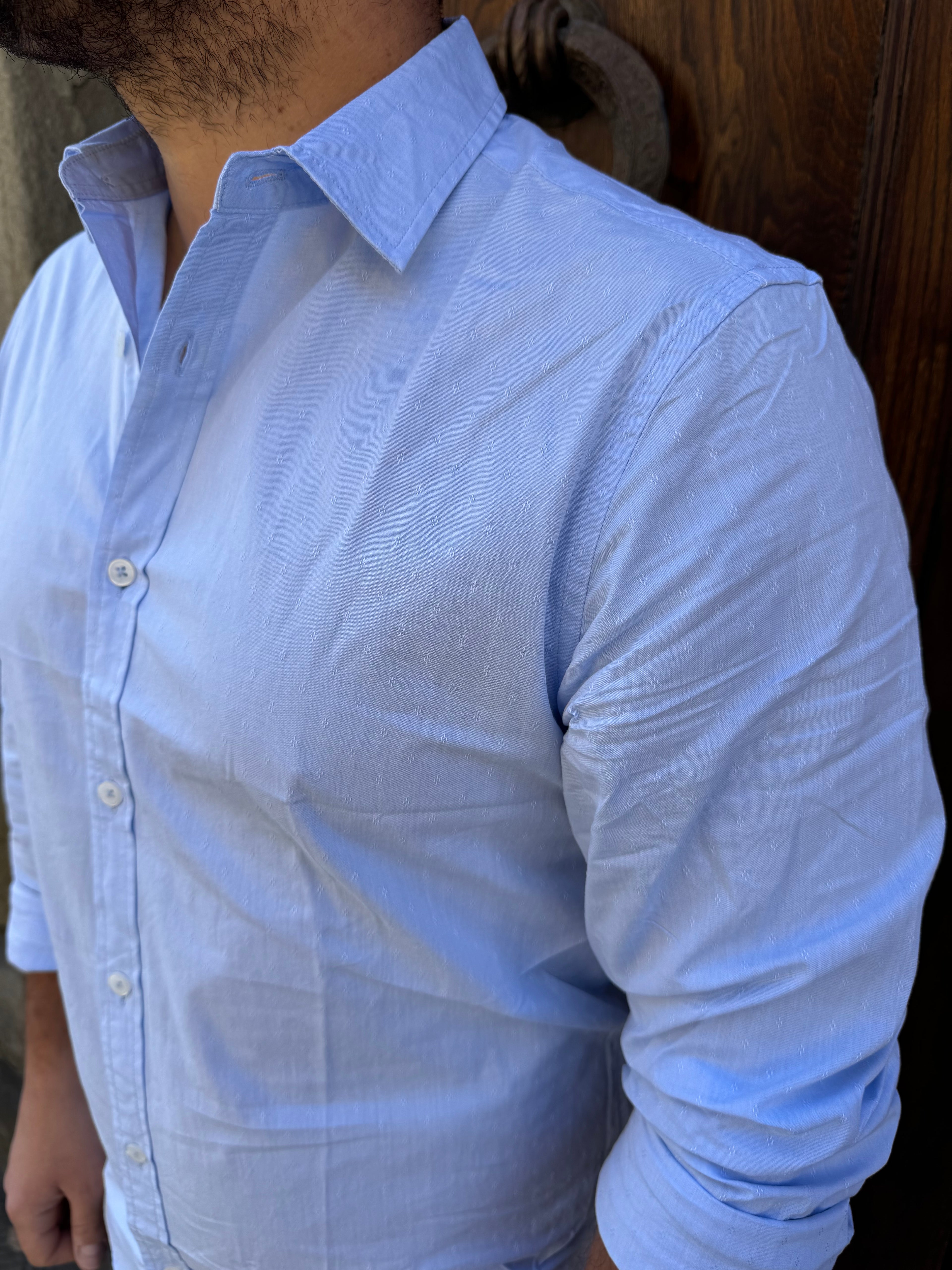 Camicia Charles di Button’s azzurra