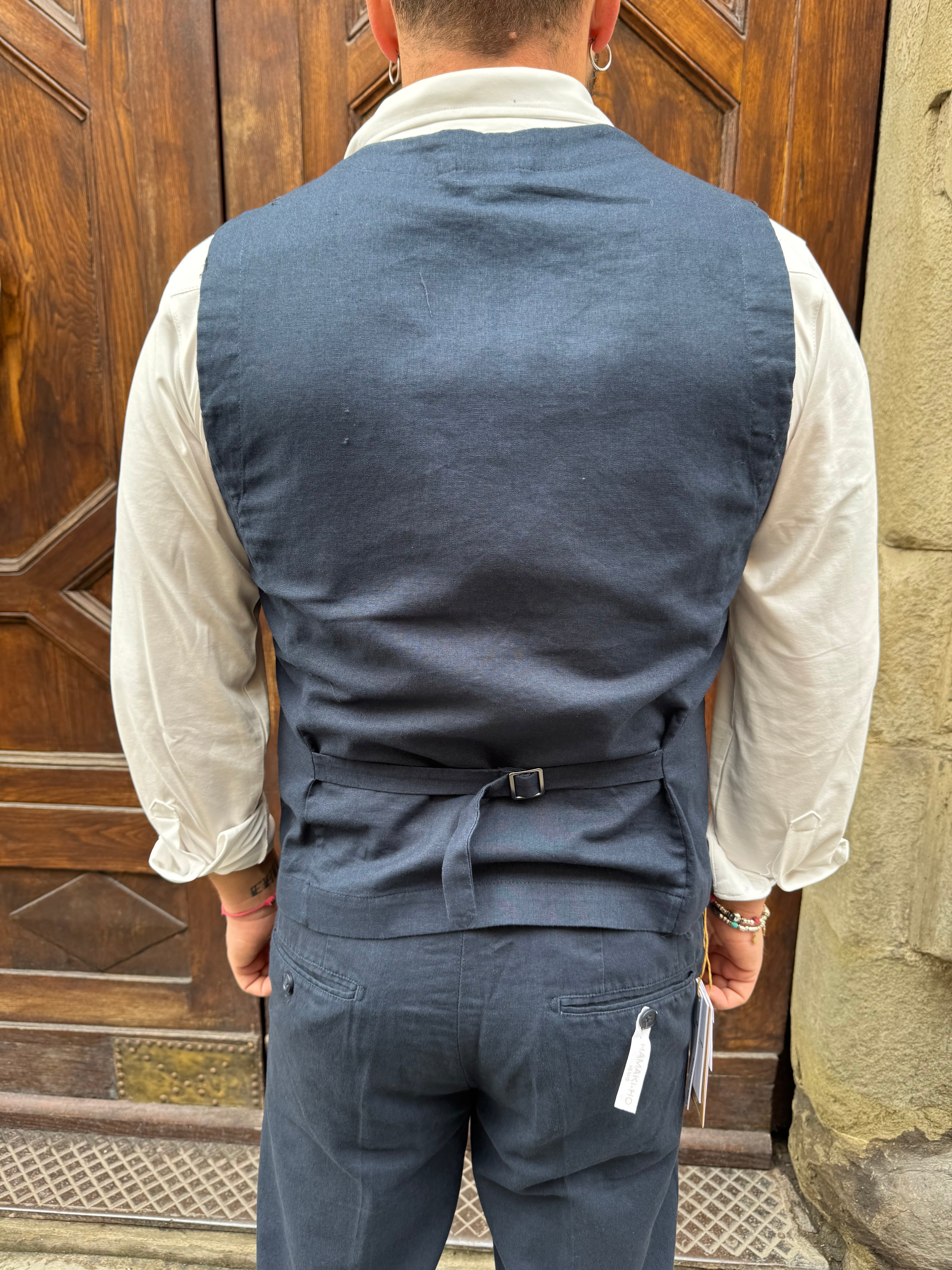 Gilet completo Roger di Hamaki-Ho blu