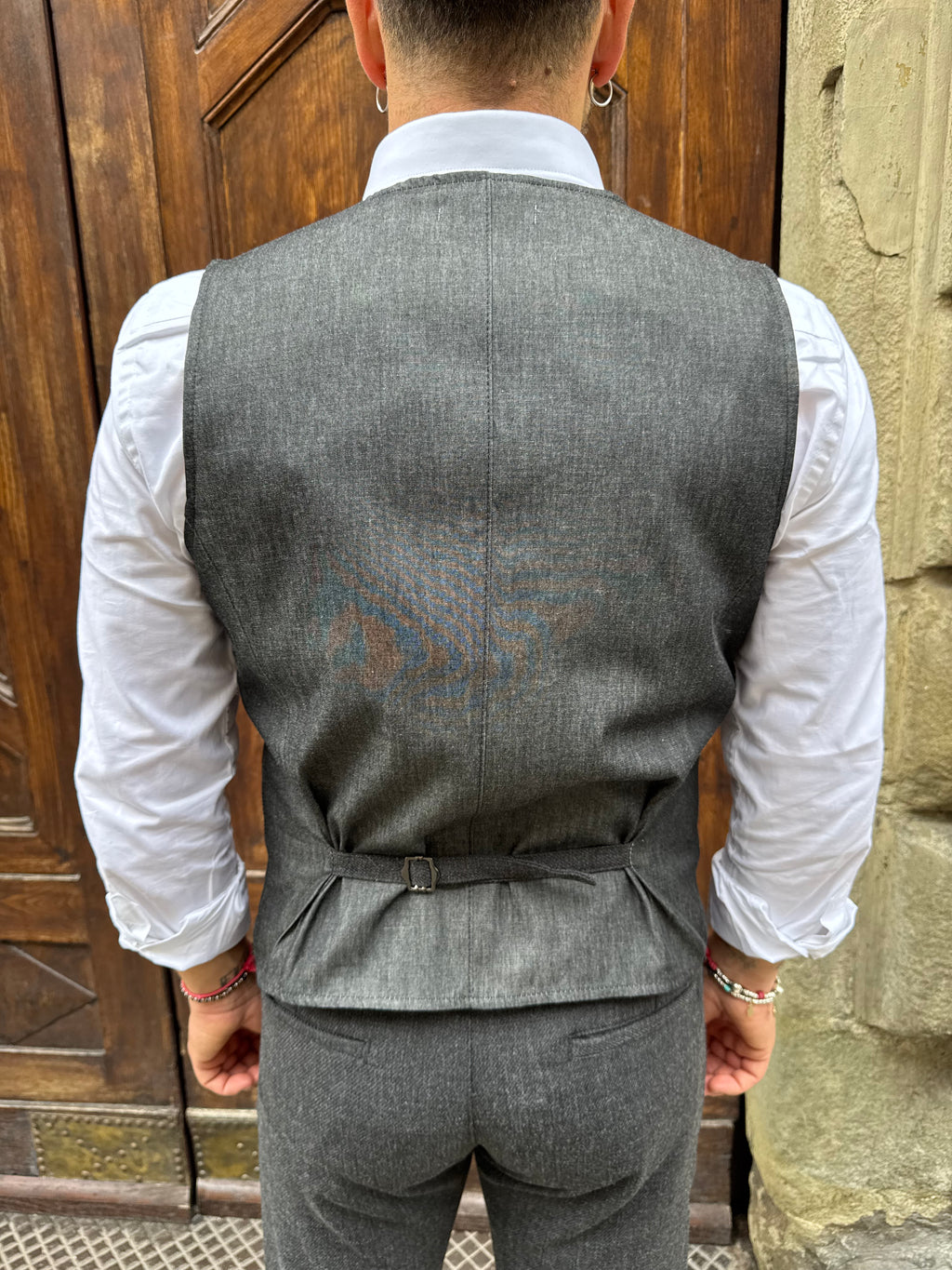 Gilet coordinato London di 3.9 grigio