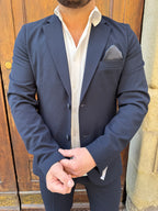 Giacca completo Seersucker di Hamaki-Ho blu navy