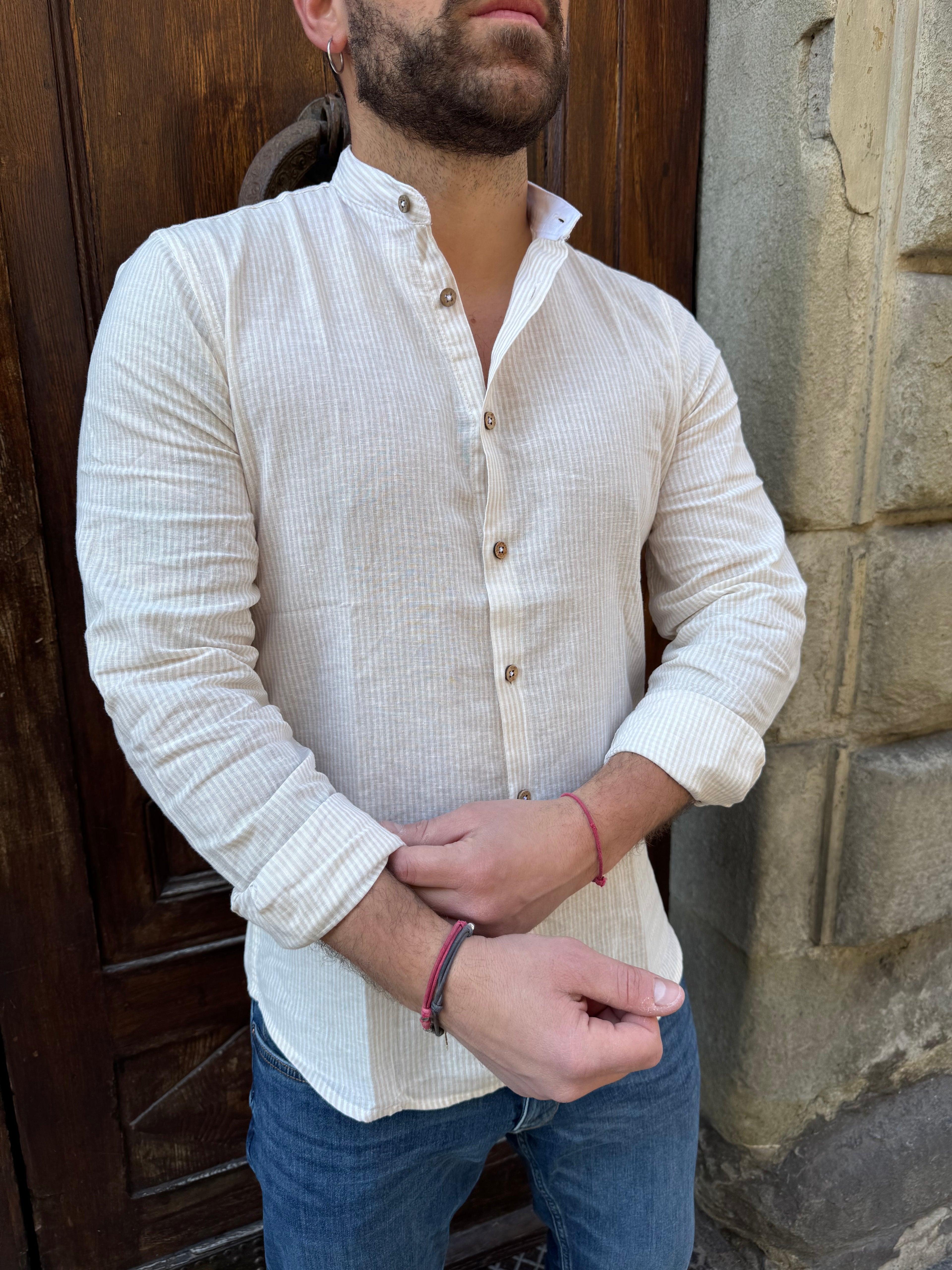 Camicia Versilia di Hamaki-Ho beige