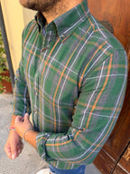 Camicia Quadro 02 di Tréz verde
