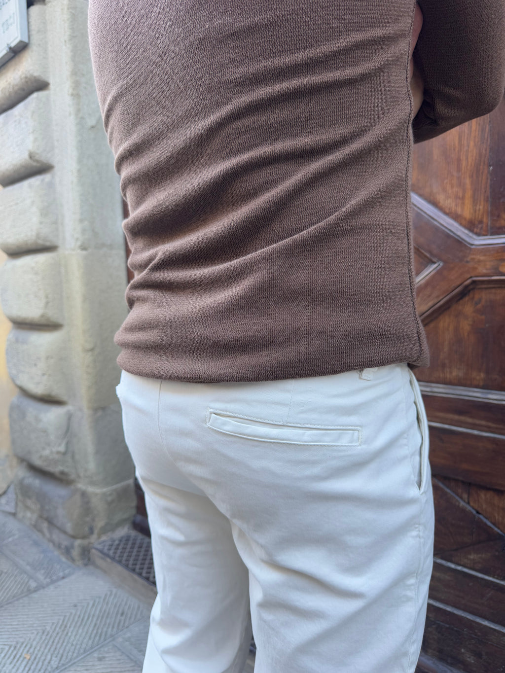 Pantalone Mike di 3.9 panna