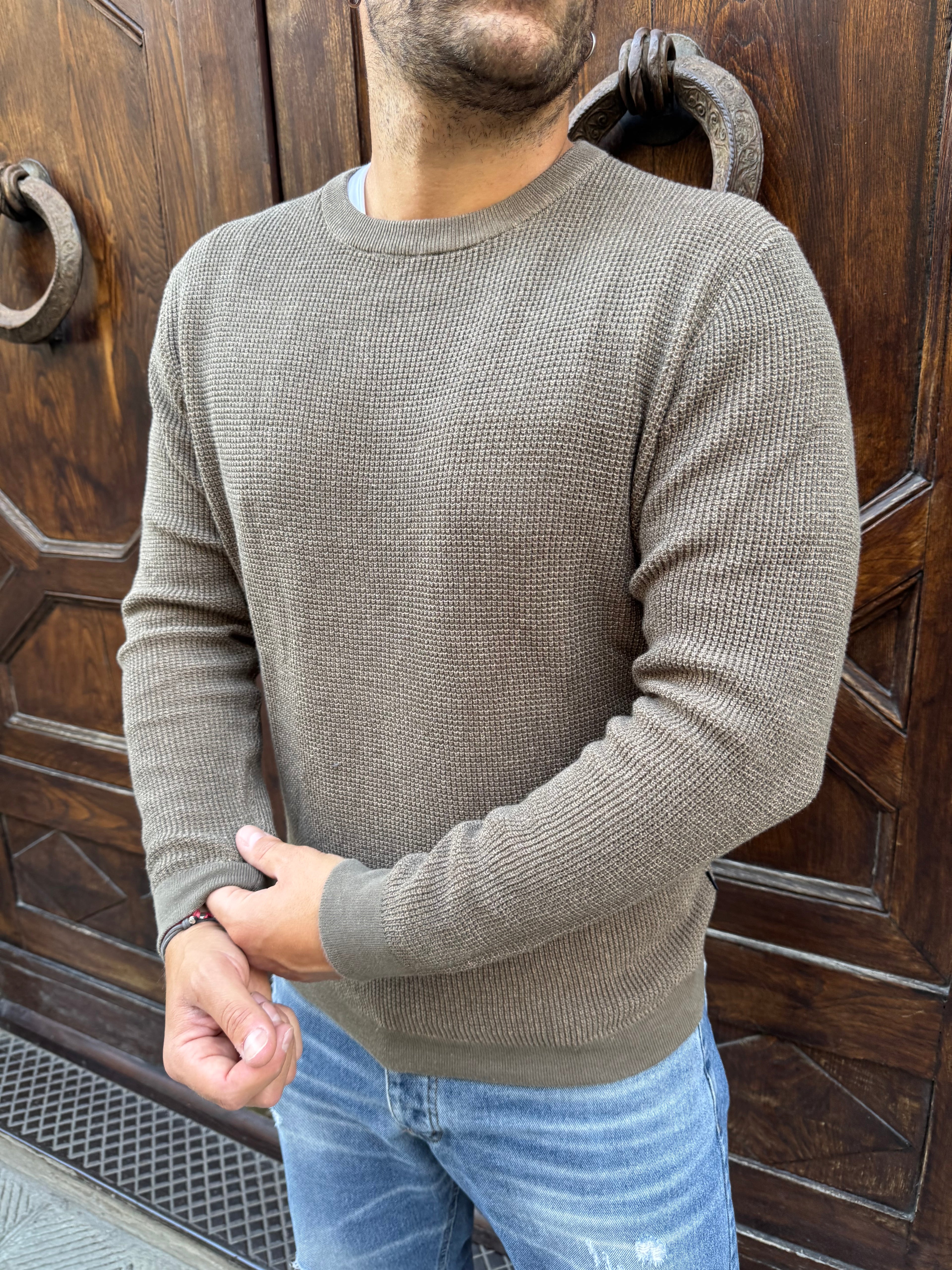 Maglioncino Dexter di Tiffosi tortora