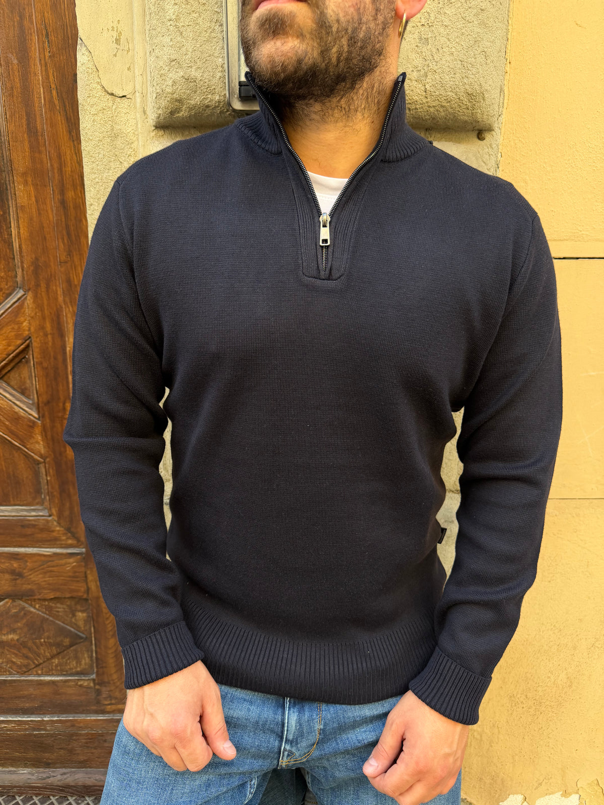 Maglione Lupetto di Hamaki-Ho blu notte