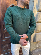 Maglioncino Rombo di Telamira verde