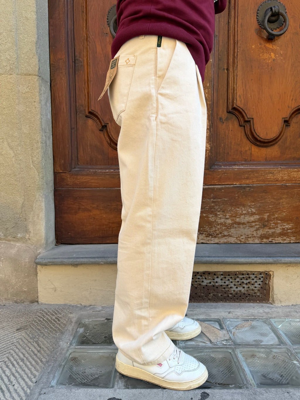 Pantalone Chinos Delamere di Pont panna