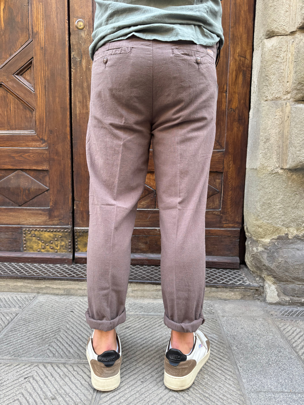 Pantalaccio Zante di Yes Zee in lino tabacco