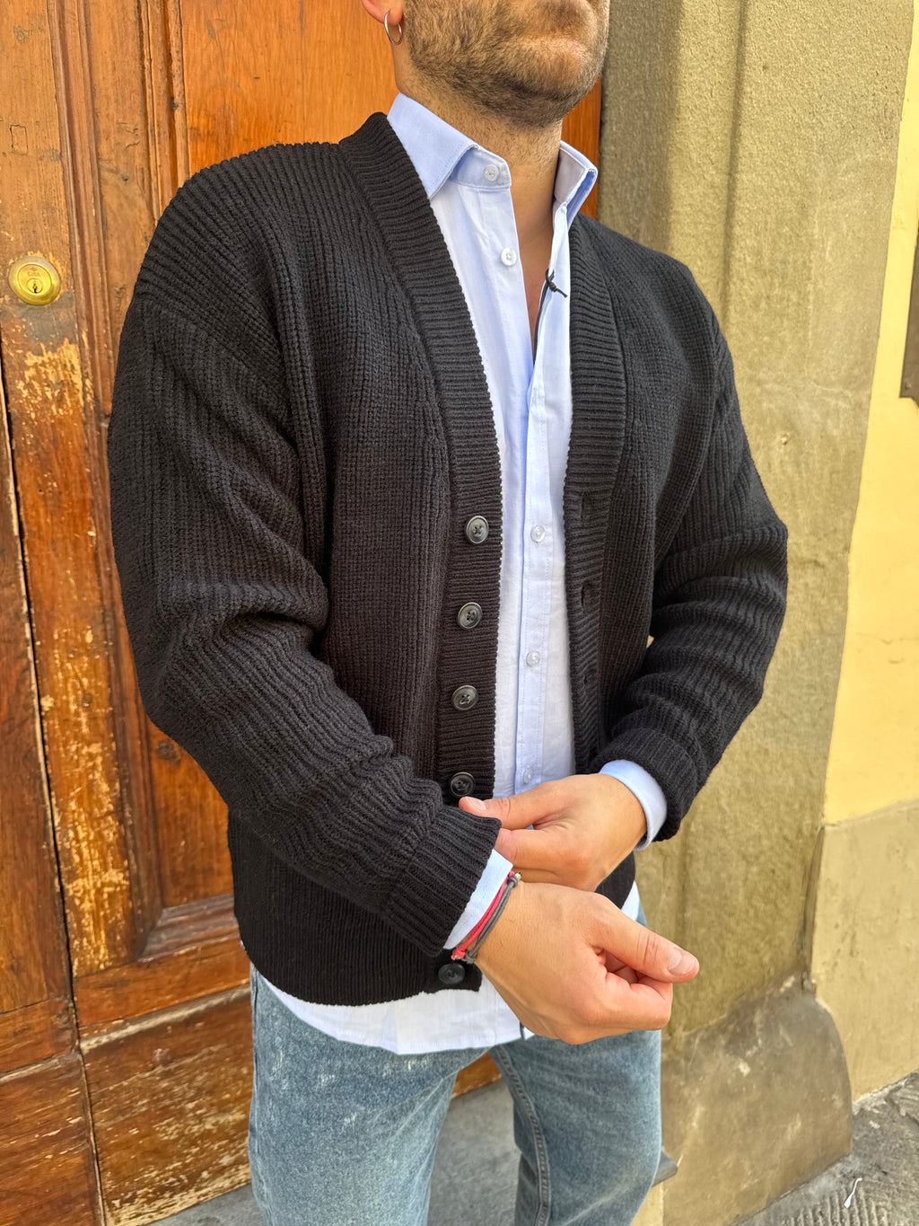 Cardigan Bob di Hamaki-Ho nero