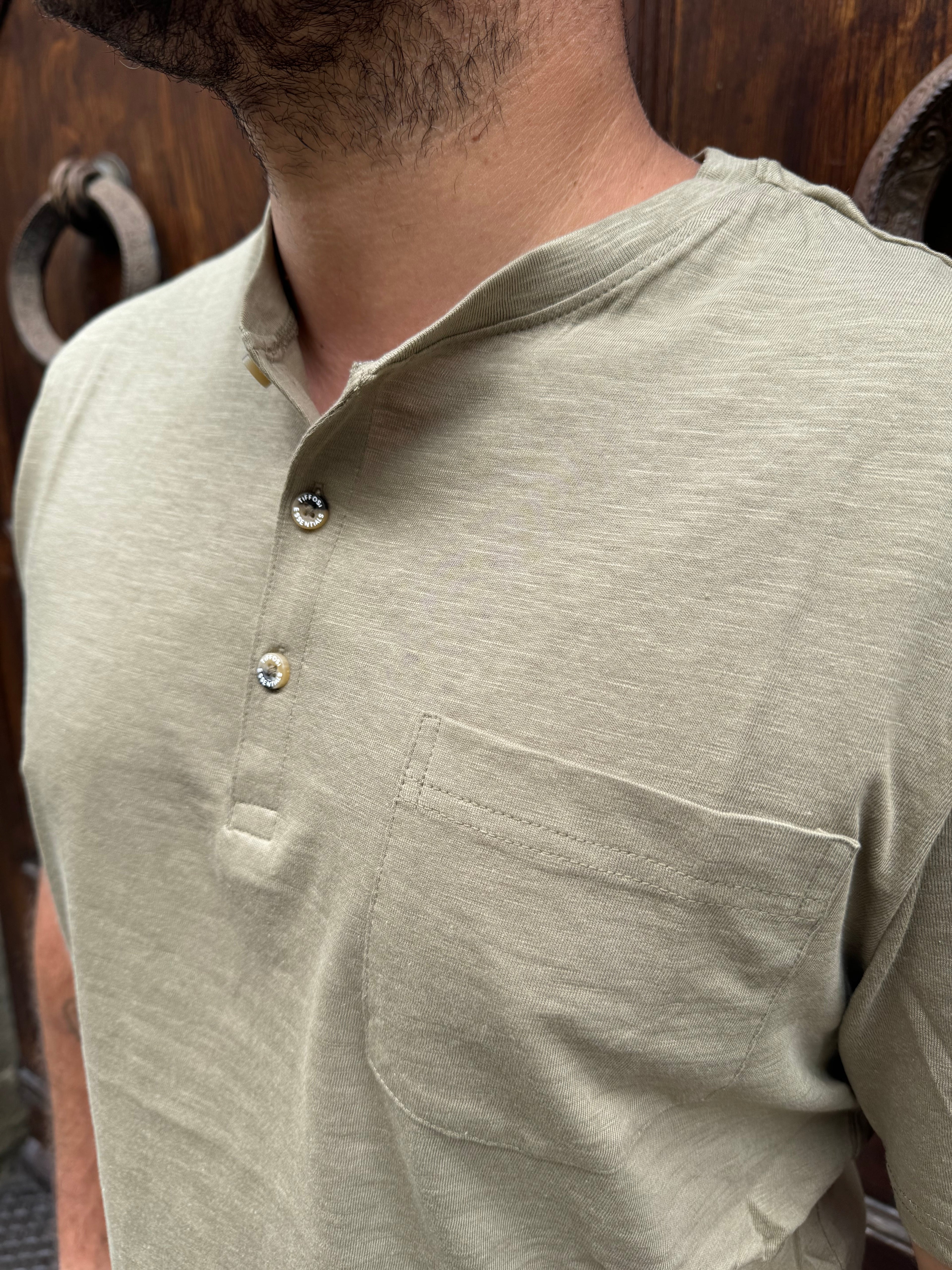 T-Shirt Serafino di Tiffosi verde