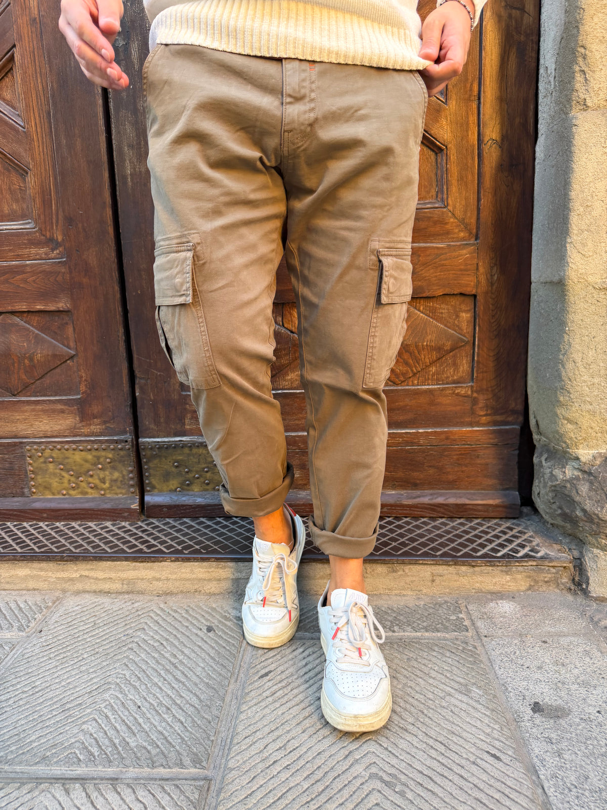 Pantalone Cargo di Trez verde militare